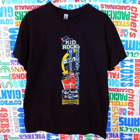 Kid Rocks Big Honky Tonk Rock N Roll Steakhouse T Shirt Size L Nashville - Picture 1 of 4